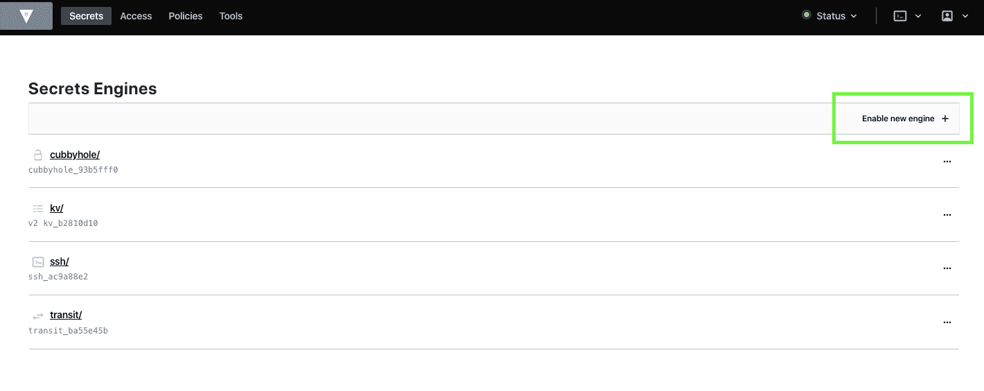 Vault SSH Engine Image